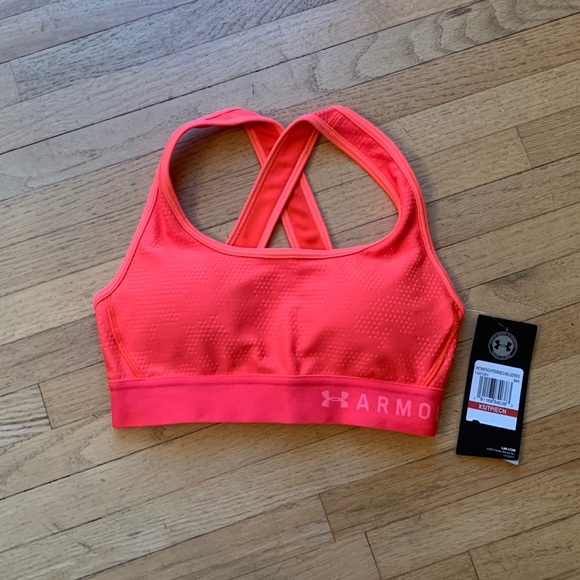 NWT Under Armour Crossback Jacq Sports Bra, Extra Small - Picture 2 of 5